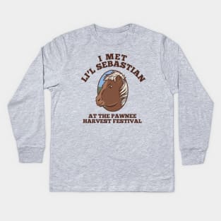 I met Li'l Sebastian Parks and Recreation Kids Long Sleeve T-Shirt